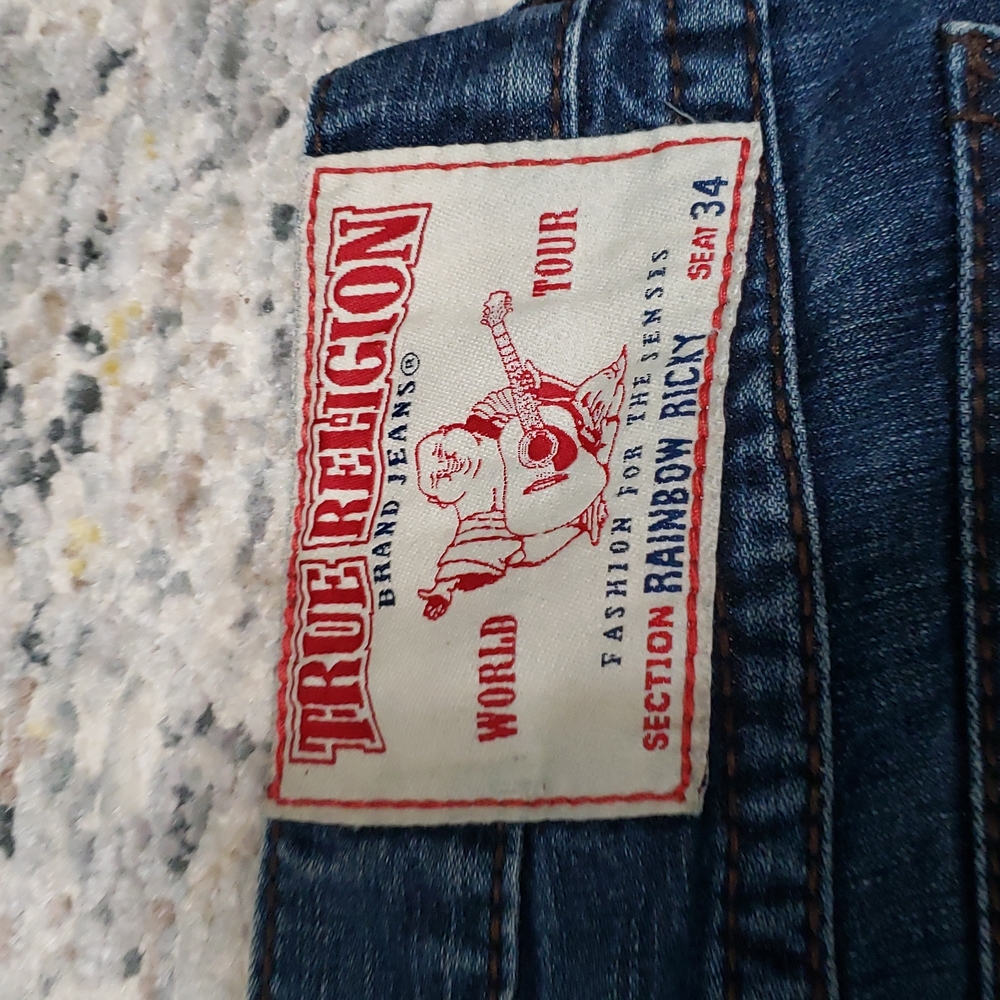 COPY - True Religion Rainbow Ricky Ripp distressed Jean's - Picture 11 of 14